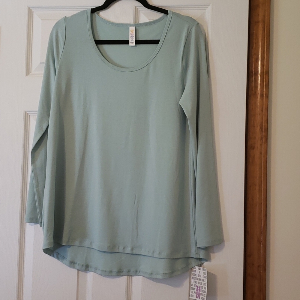 LulaRoe NWT Lynnae Solid Aqua Size Medium